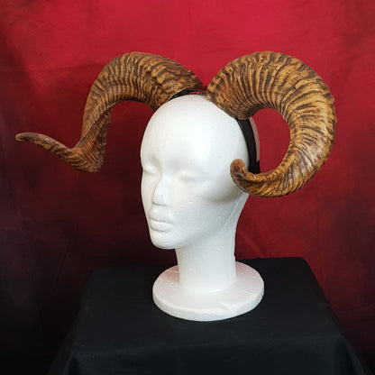 Cornes de Bélier en Résine — Cosplay, Démon, Faune & Spectacle