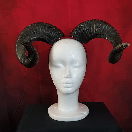 Cornes de Bélier en Résine — Cosplay, Démon, Faune & Spectacle