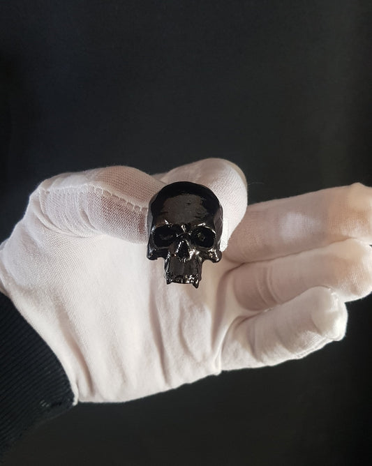 Broche crâne vampire réaliste Black Metal